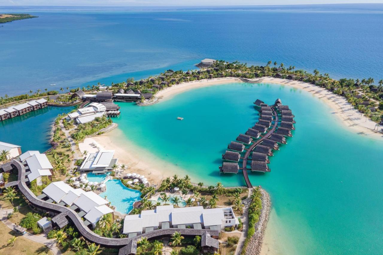 Fiji Marriott Resort Momi Bay Ngoại thất bức ảnh Aerial view of the resort